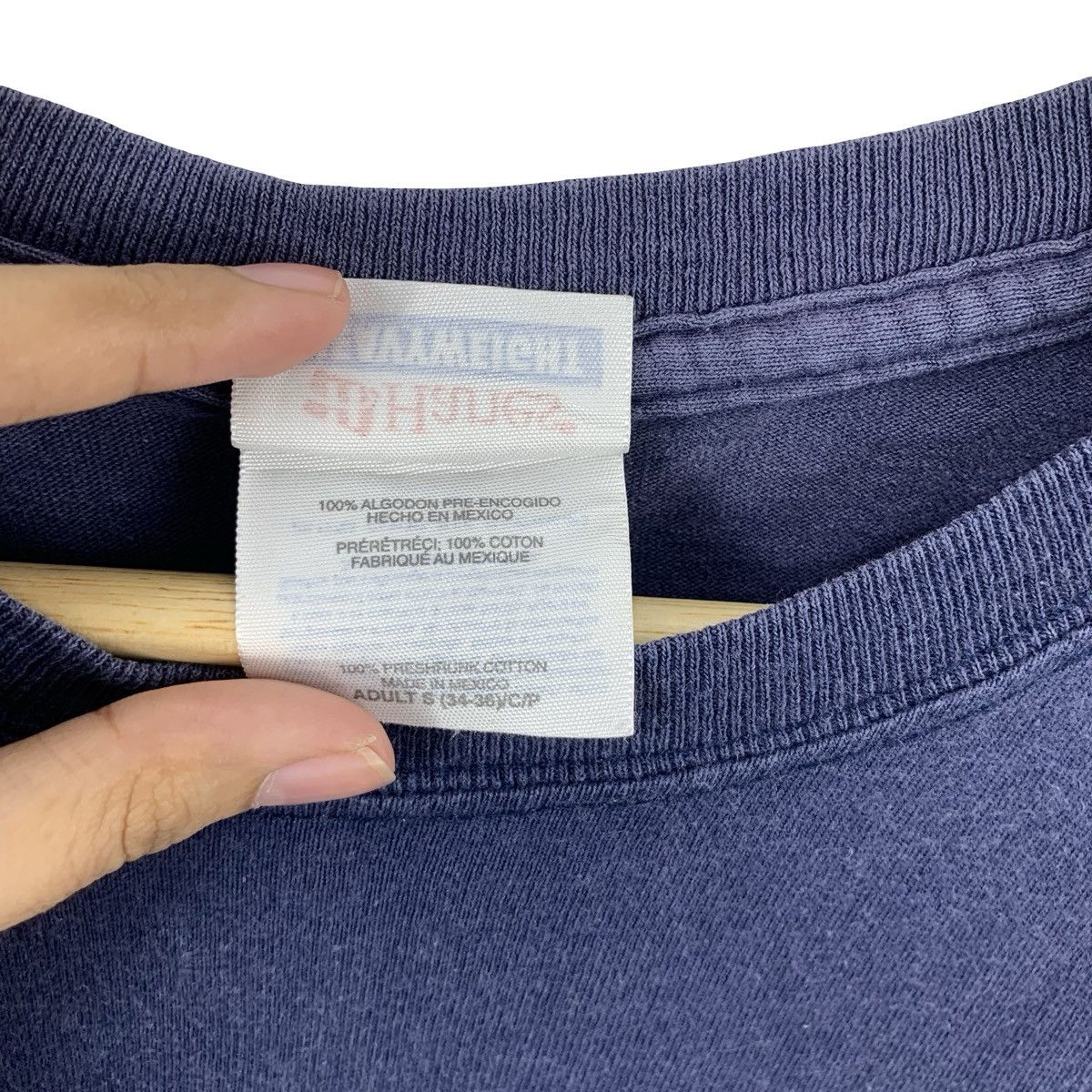Vintage Vintage Papalagi Logo T-Shirt – Minimal Chest Print Dolphin Size US S / EU 44-46 / 1 - 10 Thumbnail