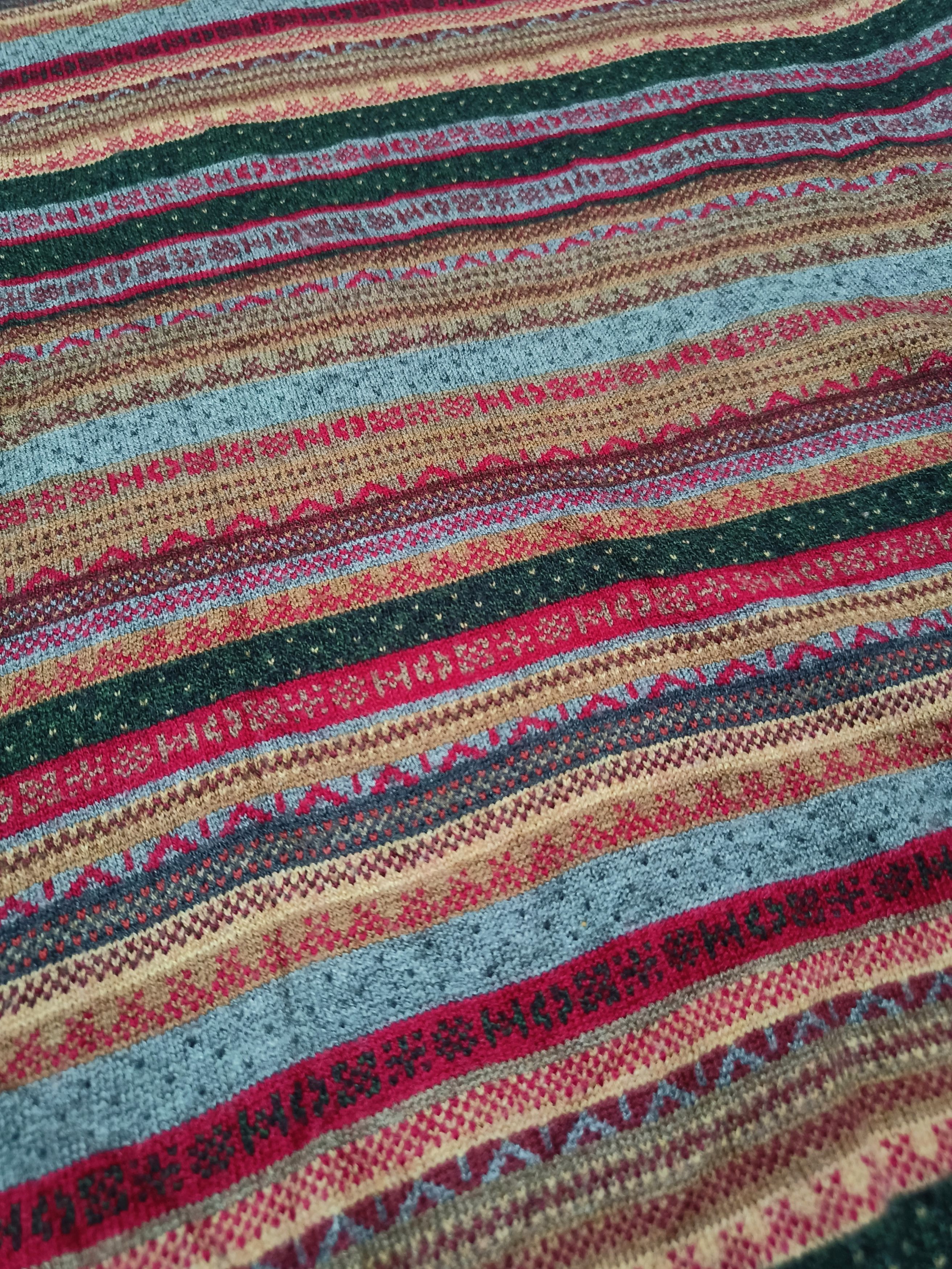 Jos. A. Bank Vintage 90s JOS A BANK Aztec Ethnic Motifs Knit Sweater Size US M / EU 48-50 / 2 - 6 Thumbnail
