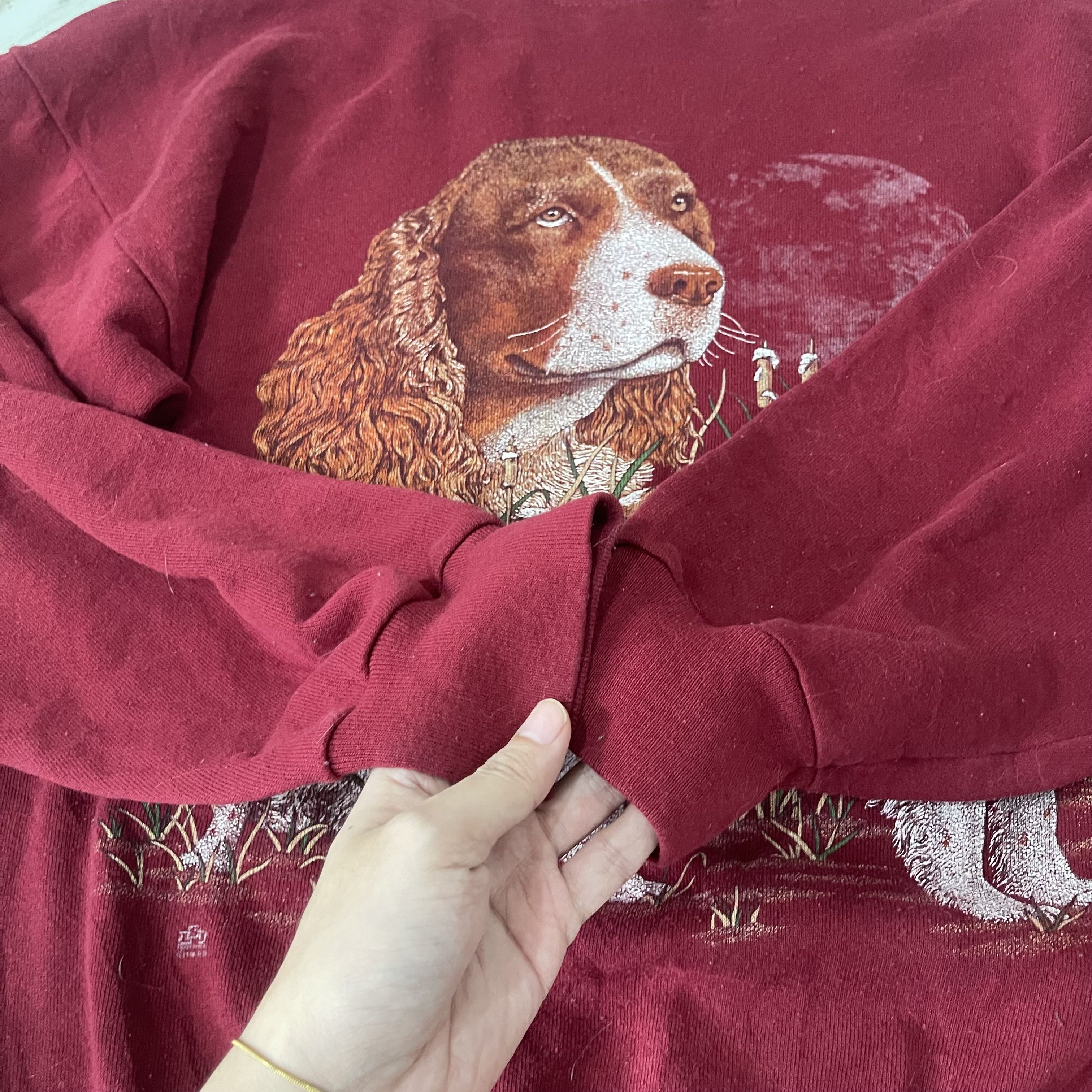 Vintage Vintage 90s English Springer Spaniel Sweatshirt Size US M / EU 48-50 / 2 - 3 Thumbnail