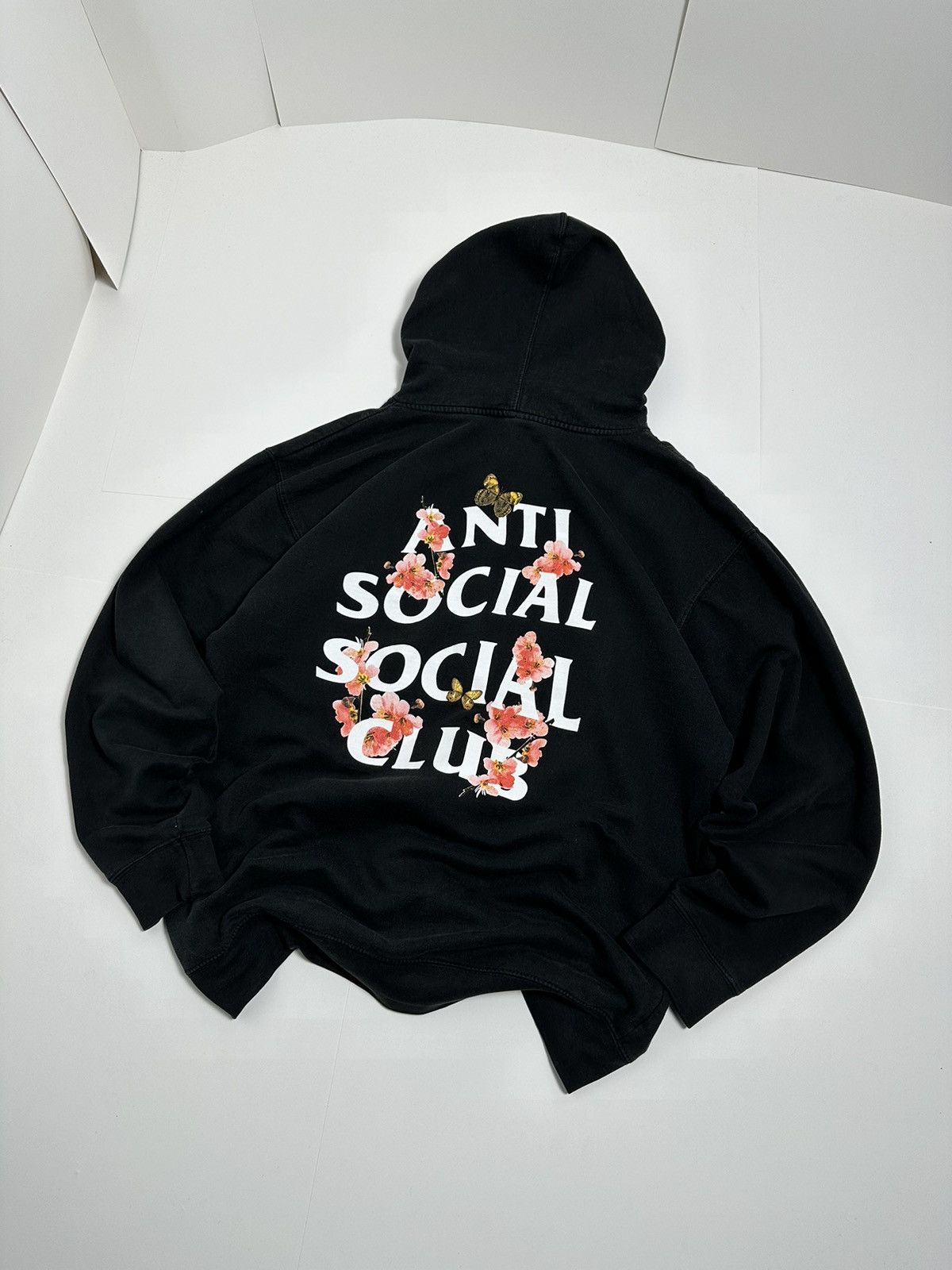 Anti Social Social Club Made In Usa Streetwear ASSC Anti Social Social Club Floral Vintage Hoodie Grailed