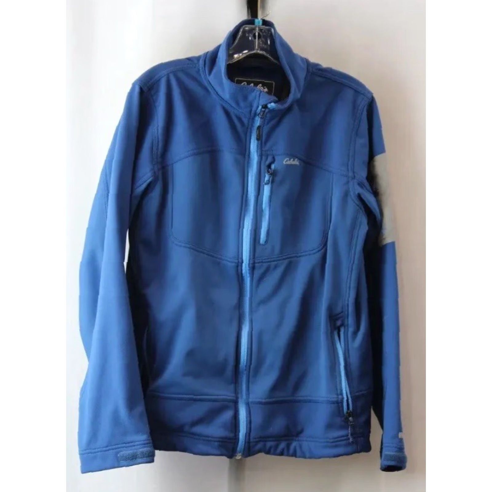 Vintage Women's Cabela's Outdoor Blue & Grey Lightweight SoftShell ZipUp Jacket Size Med Size M / US 6-8 / IT 42-44 - 2 Thumbnail
