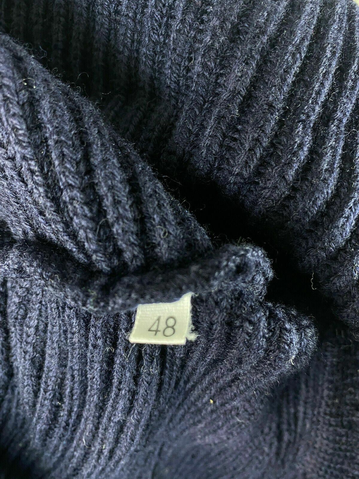 Designer Fabiana Filippi Navy Blue Wool Sweater Cardigan Size 48 Size M / US 6-8 / IT 42-44 - 9 Thumbnail