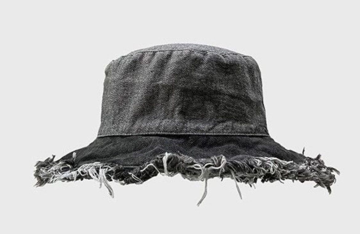 Japanese Brand Utility grunge washed reversible distressed raw bucket hat Size ONE SIZE - 4 Thumbnail