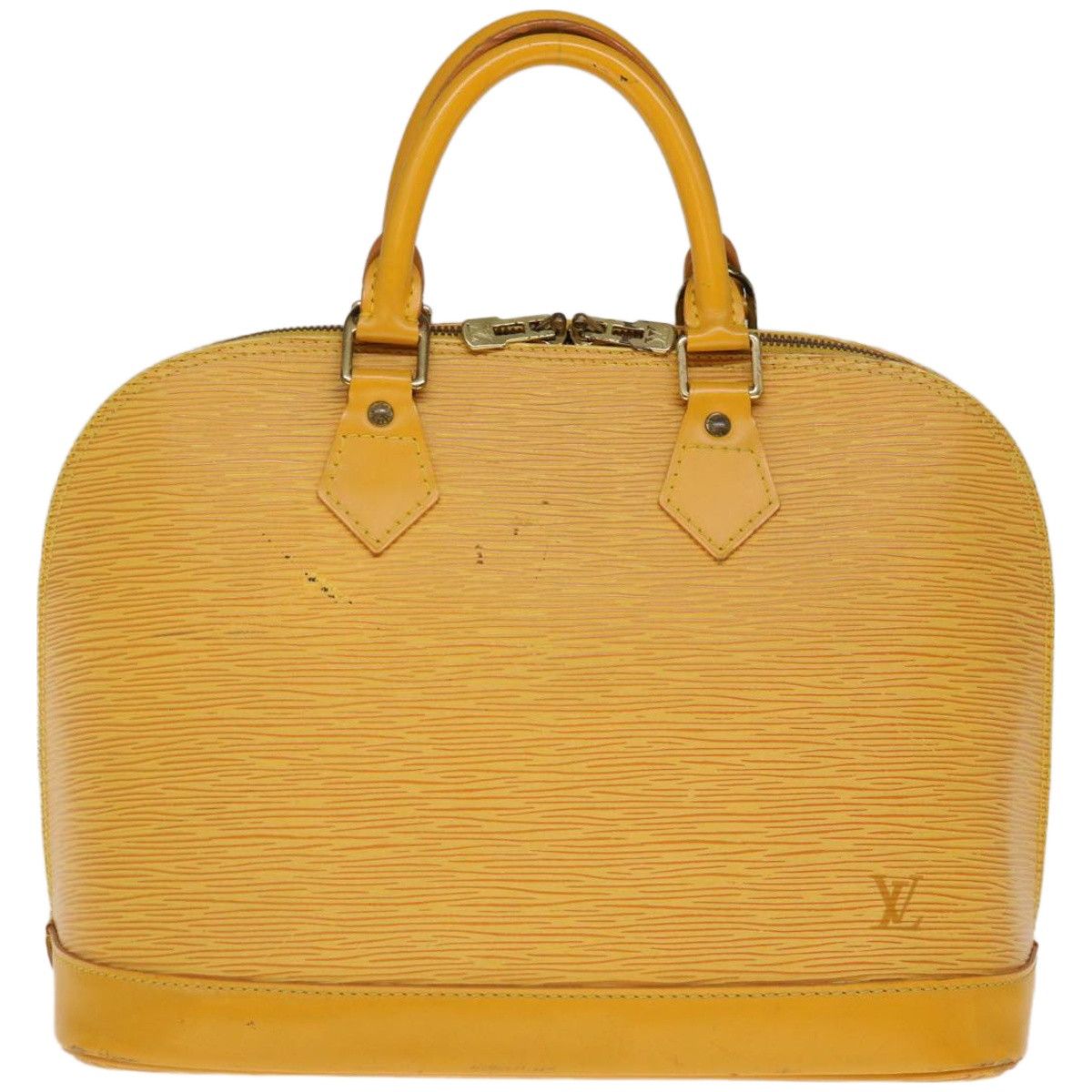 Louis Vuitton Alma Yellow Leather Handbag (Pre-Owned) Size ONE SIZE - 1 Thumbnail