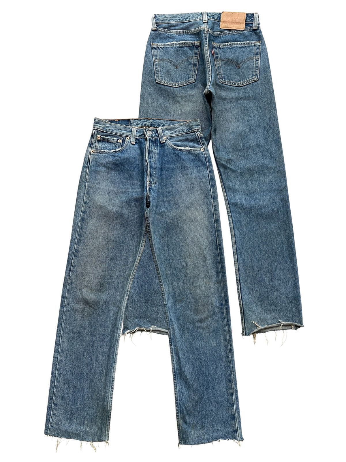 Levi's Vintage 90s Levi’s 501 Stone Wash Denim Jeans 27x28.5 Size 27" / US 4 / IT 40 - 1 Thumbnail