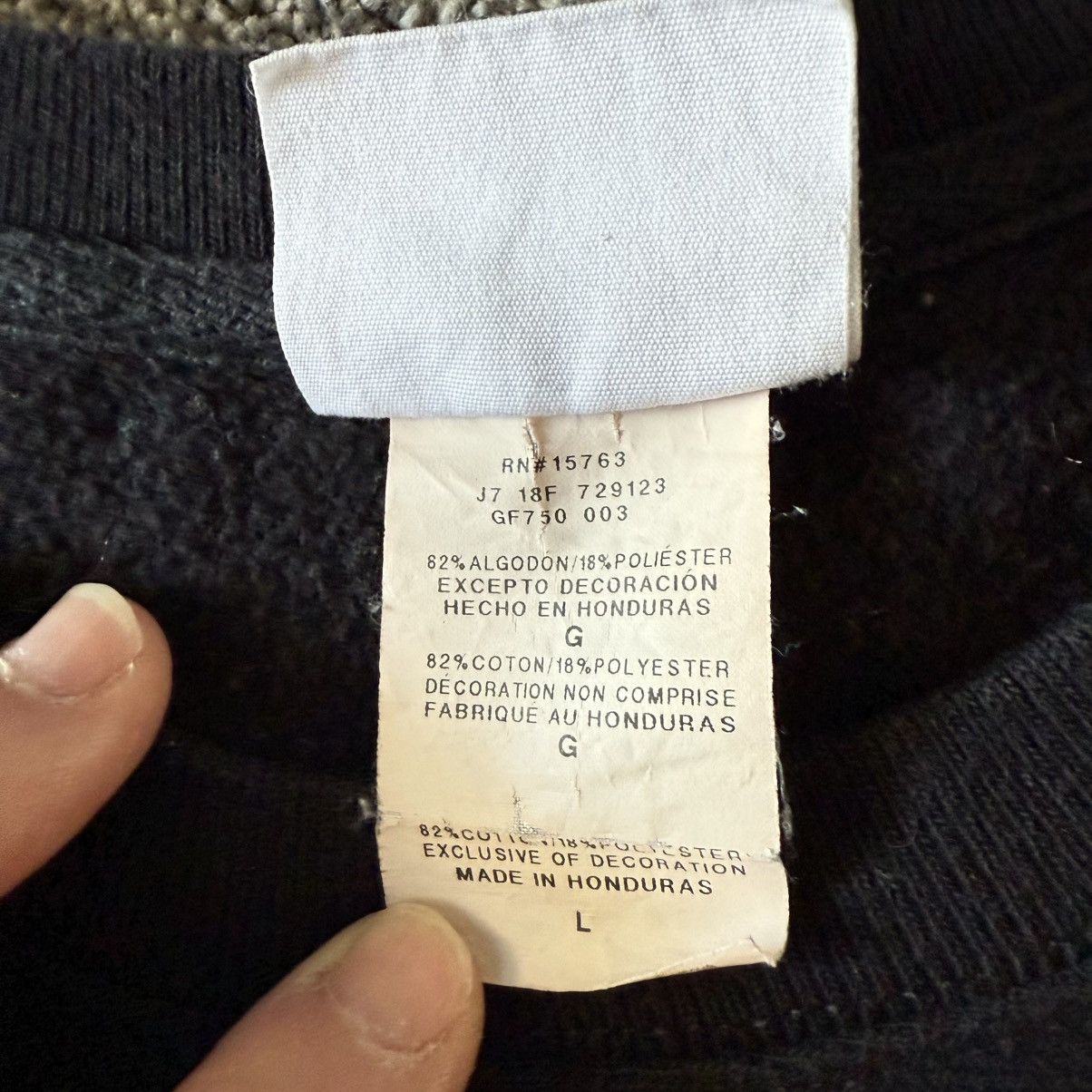 Champion Vintage Champion Reverse Weave Crew Neck Black L Sweatshirt Size L / US 10 / IT 46 - 6 Thumbnail