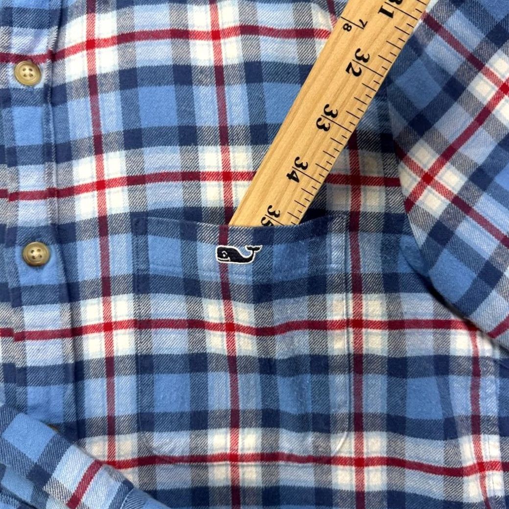 Vineyard Vines Vineyard Vines Flannel Shirt Men Small Blue Plaid Classic Fit Button-Down Pocket Shirt Size US S / EU 44-46 / 1 - 5 Thumbnail