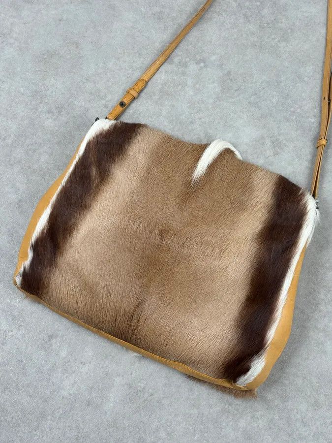 Dries Van Noten SS2015 Dries Van Noten Fur Beige Leather Shoulder Bag Size ONE SIZE - 11 Thumbnail