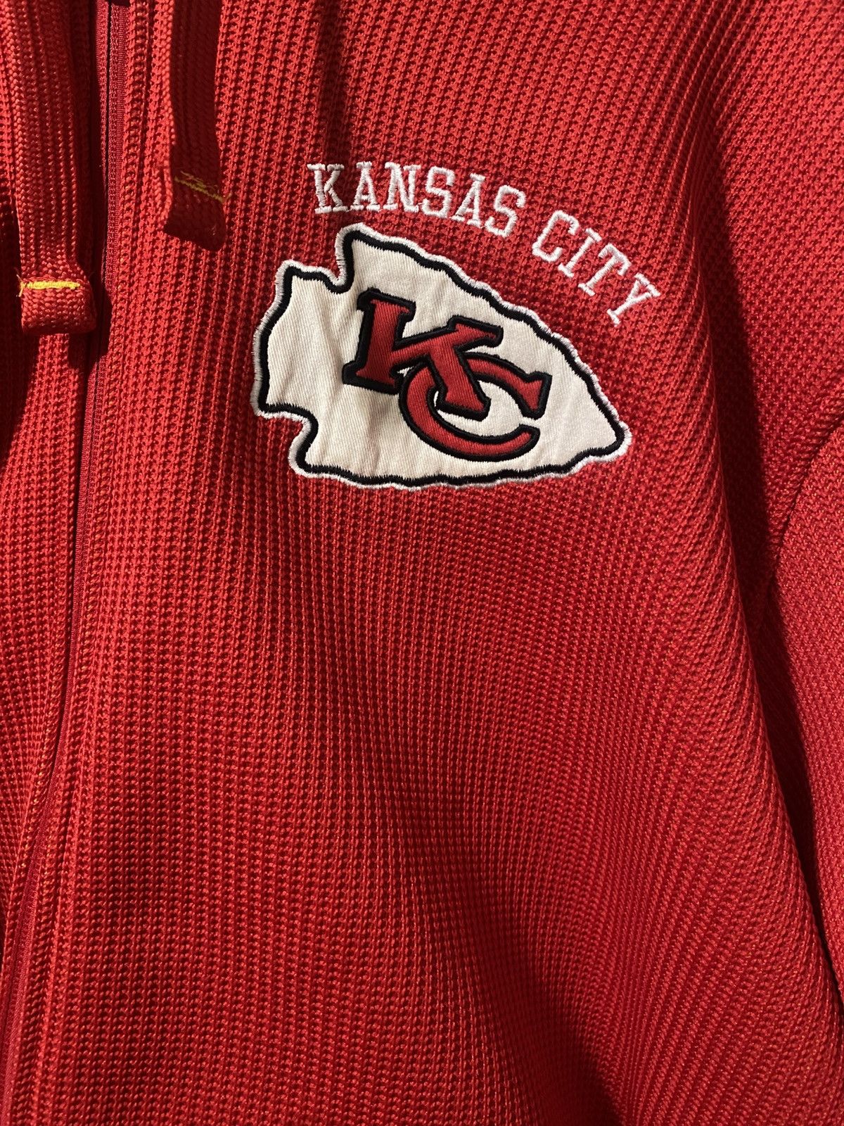 NFL NFL Kansas City Chiefs Hoodie Jacket Sherpa Lined Waffle Size US XXL / EU 58 / 5 - 2 Thumbnail
