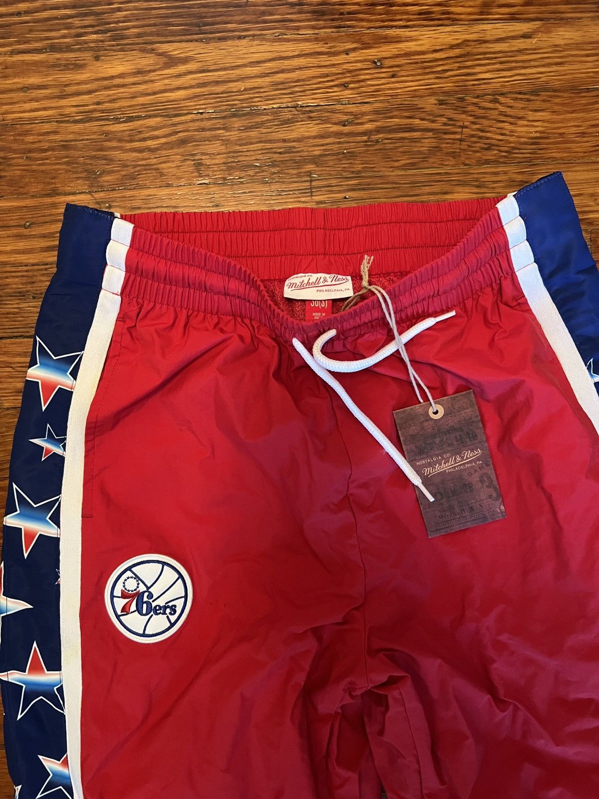 Mitchell & Ness 76ers Mitchell & Ness Break Away Sweatpants Size US 30 / EU 46 - 3 Thumbnail