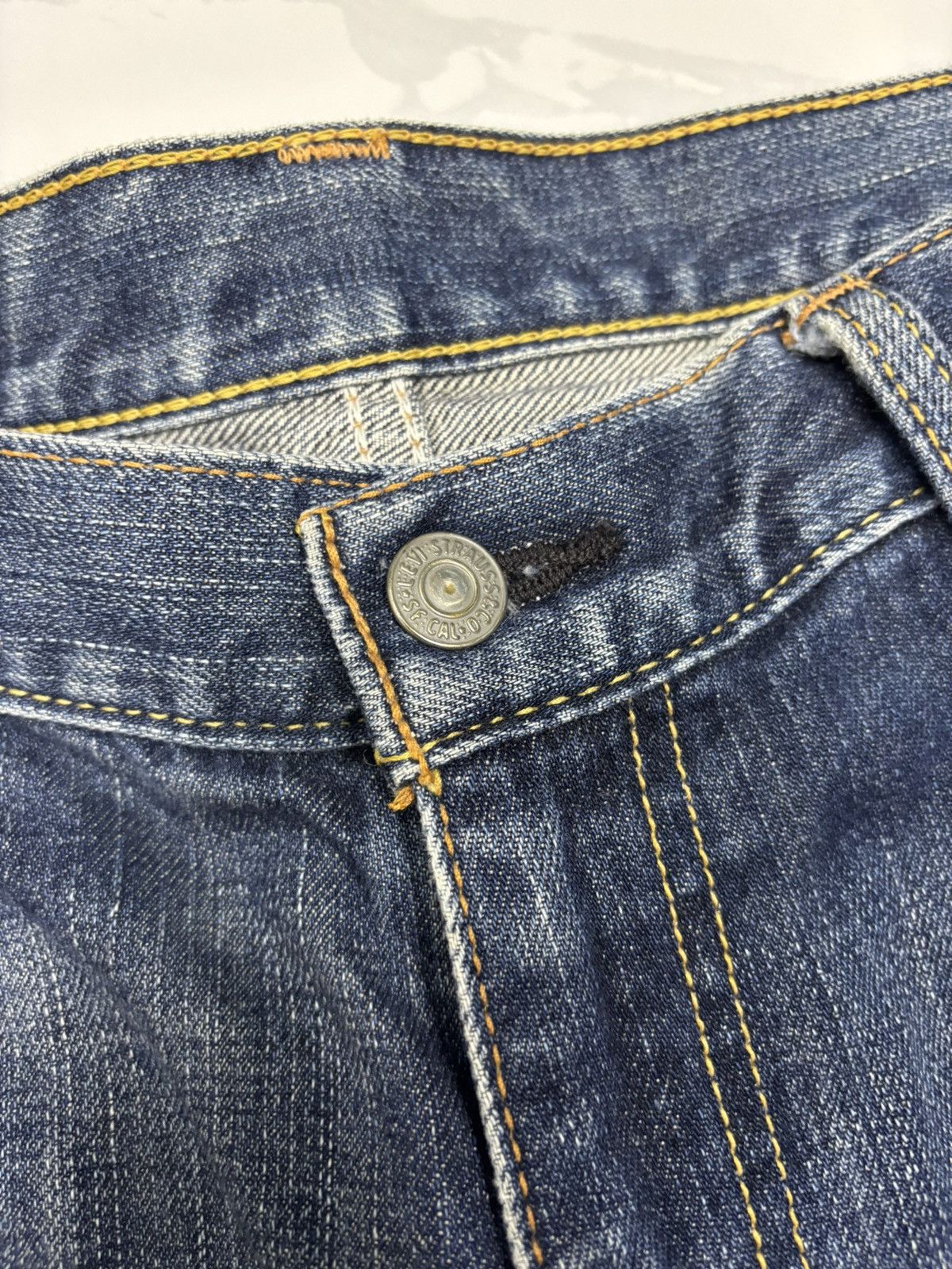 Kapital 💥BAGGY💥VTG LEVIS 703 BAGGY JEANS DISTRESSED DENIM LOOSE FIT Size US 36 / EU 52 - 9 Thumbnail