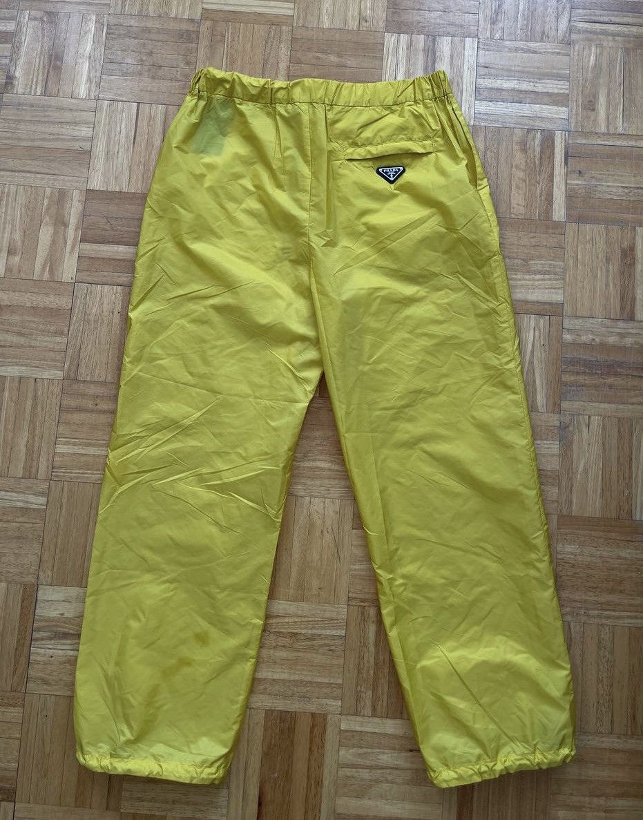 Prada Prada Re-Nylon Piuma Trousers Yellow Track Pants Triangle Size US 36 / EU 52 - 1 Thumbnail