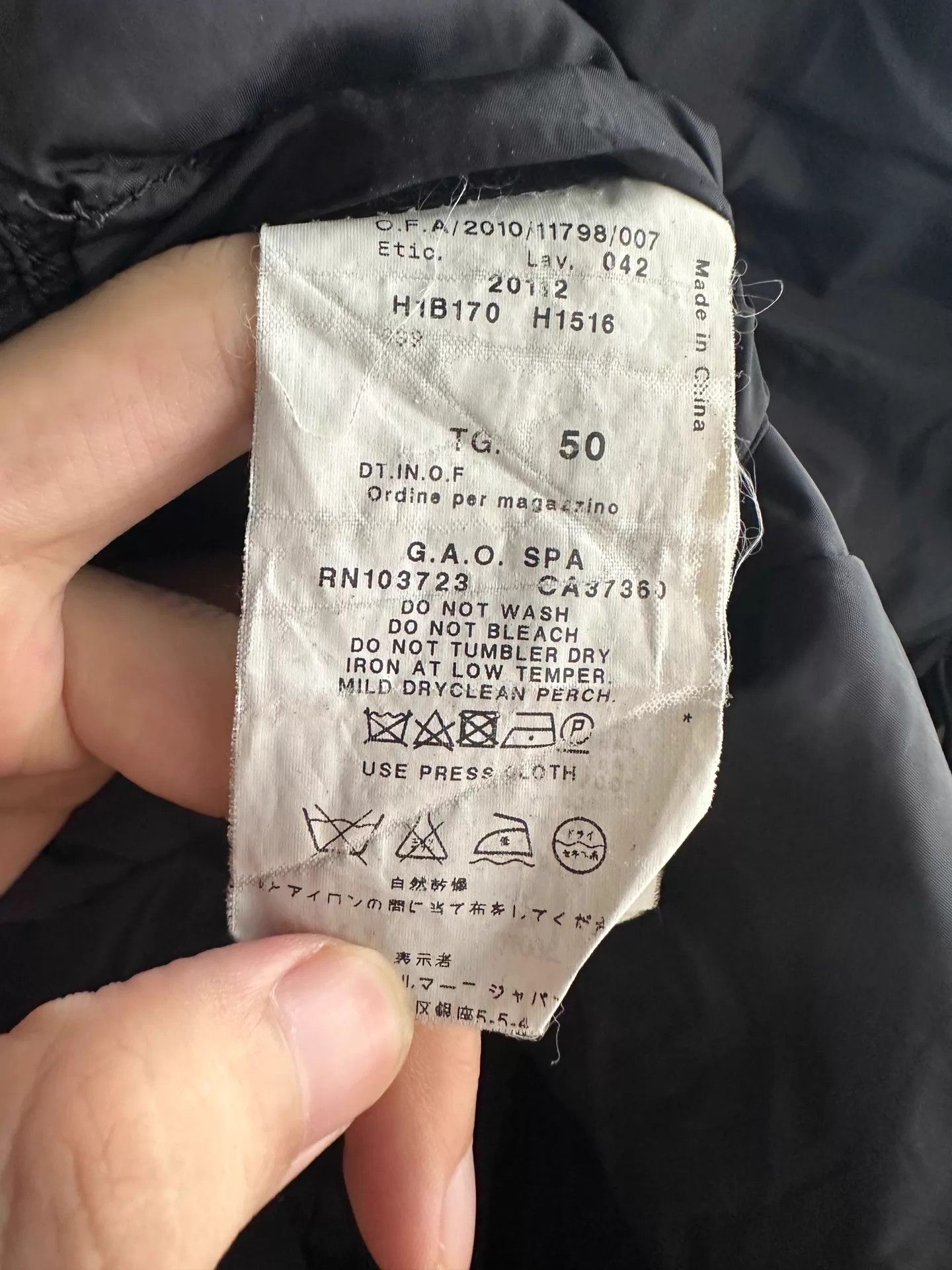 Armani EA 10AW Leather Paneled Hidden Hood Jacket Size 50 Size US M / EU 48-50 / 2 - 7 Thumbnail