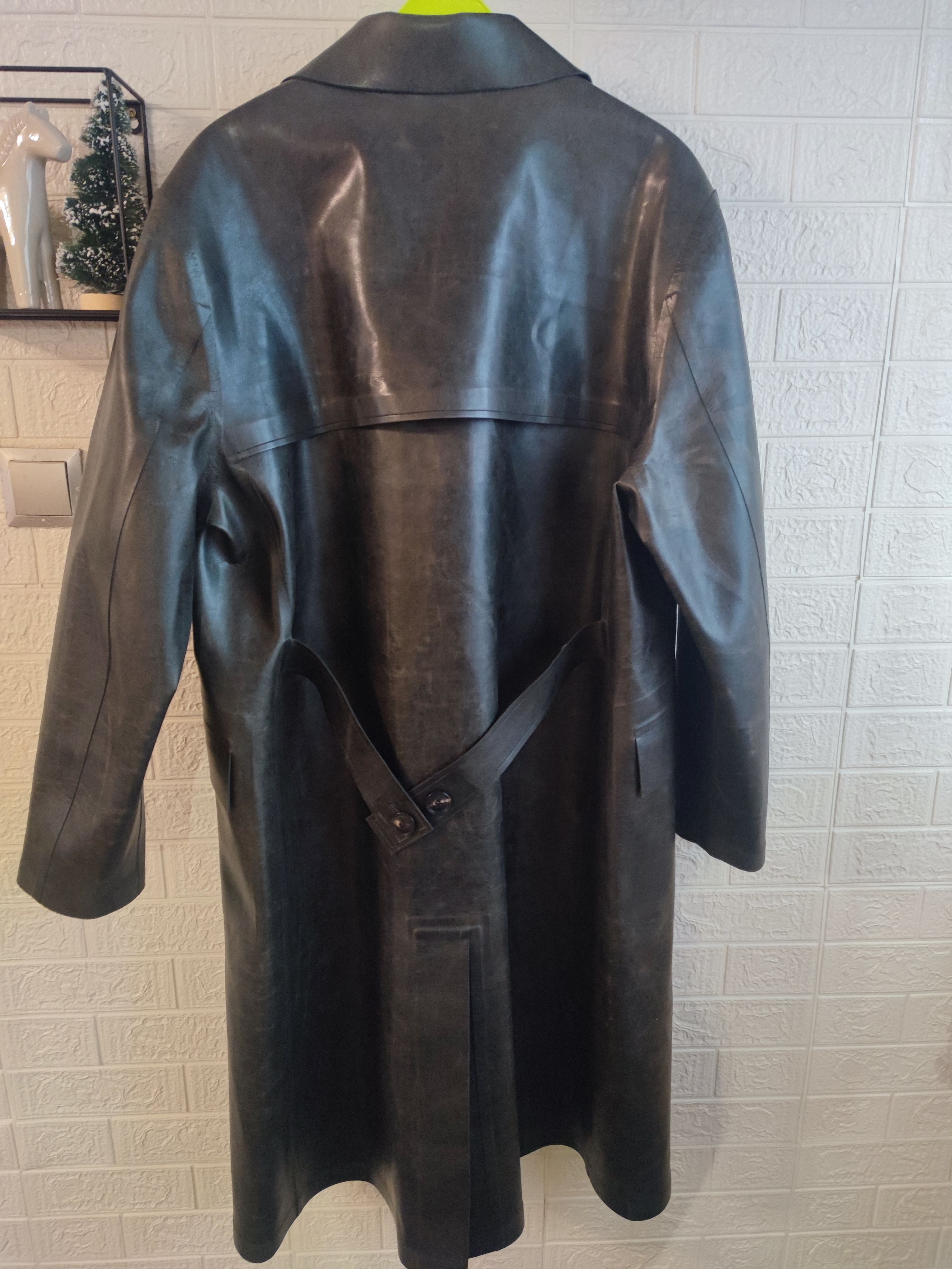 Emporio Armani Exclusive Leather Coat by Emporio Armani, Size 48 Size US M / EU 48-50 / 2 - 10 Thumbnail
