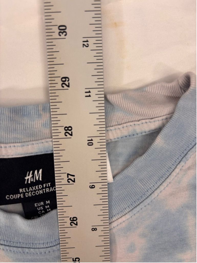 H&M Men's H&M SpongeBob T-shirt Size M Blue Tie Dye Size US M / EU 48-50 / 2 - 6 Thumbnail