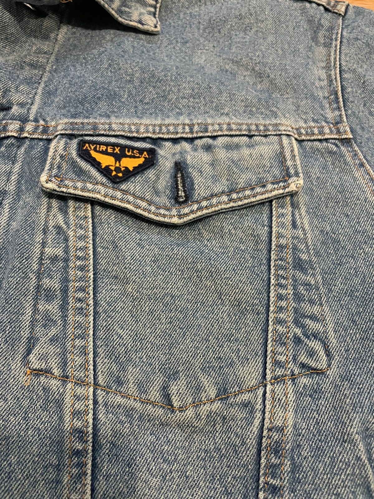Avirex Vintage Avirex Denim Jacket Boxy Workwear Biker L Size US L / EU 52-54 / 3 - 6 Thumbnail