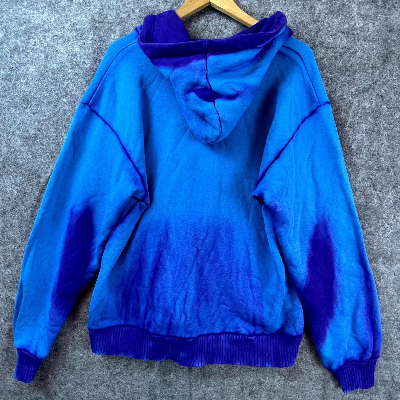 COTTONCITIZEN Cotton Citizen Bronx Hoodie Mens Medium Blue Ombre Full Zip Size US M / EU 48-50 / 2 - 2 Thumbnail