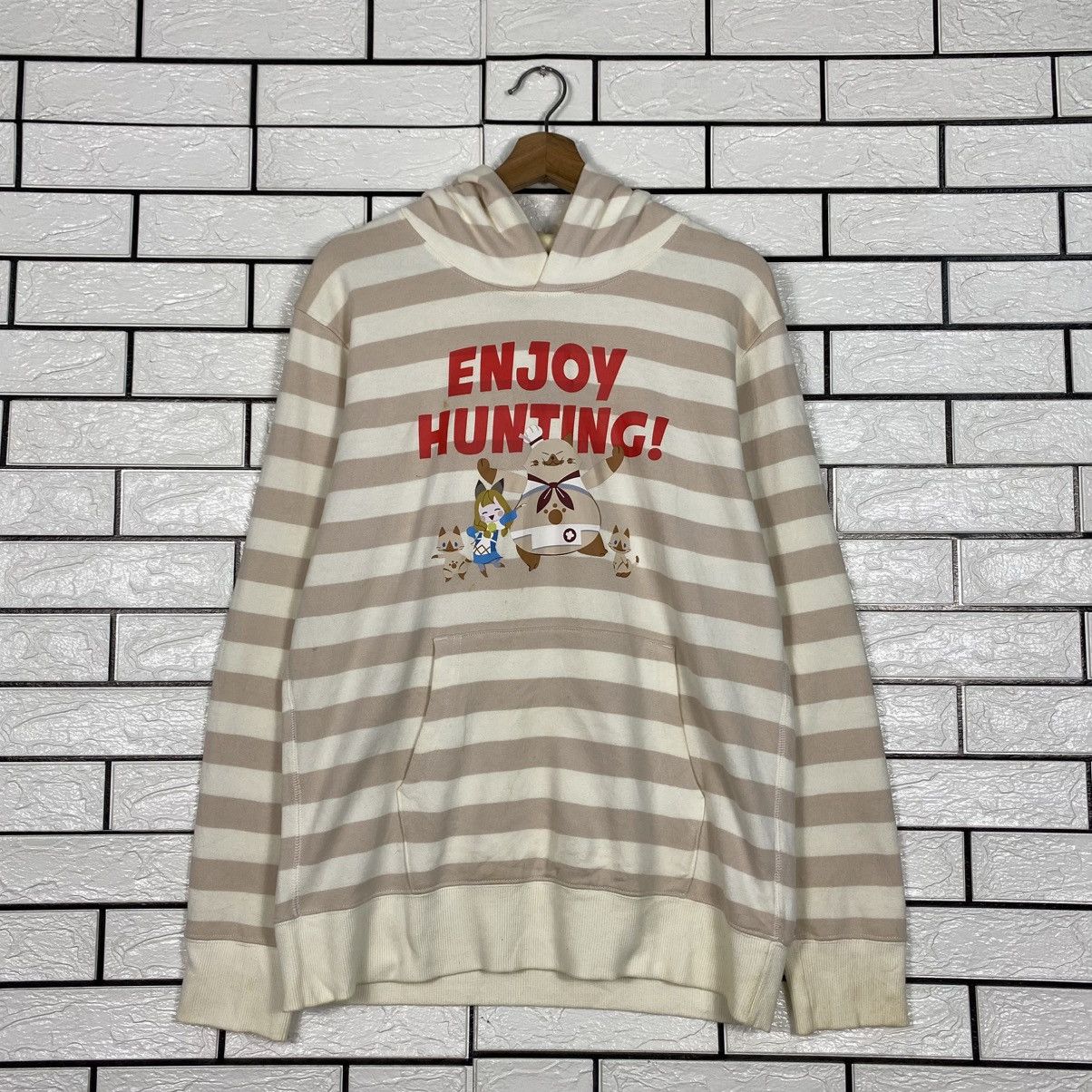 Japanese Brand 📌Vintage Hoodie Striped Design Uniqlo Cartoon Japan Size US L / EU 52-54 / 3 - 12 Thumbnail