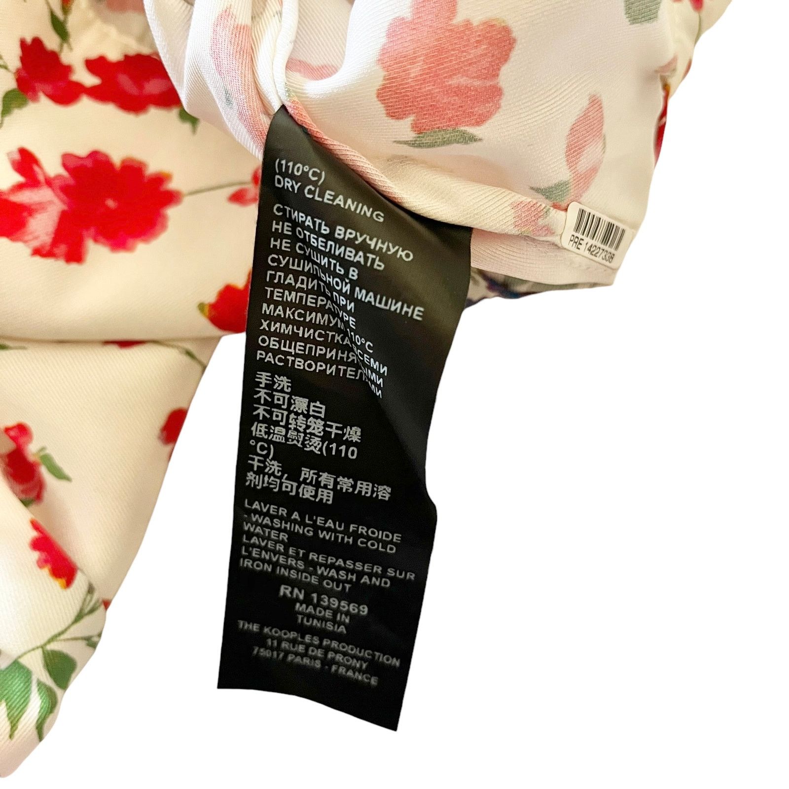 The Kooples The Kooples Country Flowers Puff Sleeve Crop Top Blouse Size M / US 6-8 / IT 42-44 - 6 Thumbnail