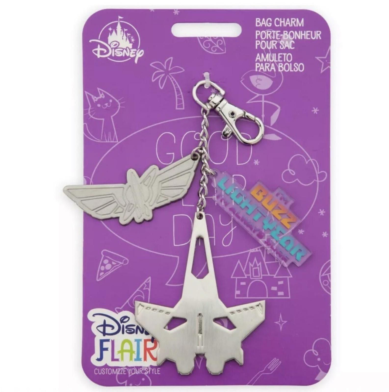 Disney NWT Disney Buzz Lightyear Flair Bag Charm Keychain Size ONE SIZE - 2 Thumbnail