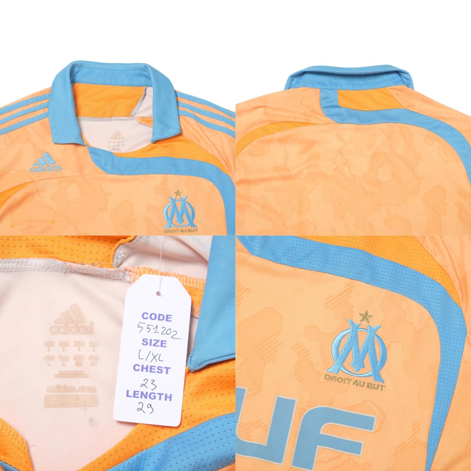 Adidas 2007/08 Olympique Marseille Third Shirt Adidas (L/XL) Size US L / EU 52-54 / 3 - 4 Thumbnail