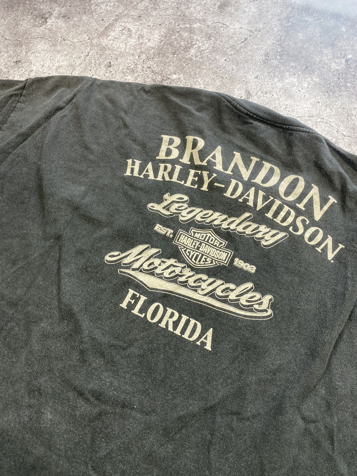 Harley Davidson × Vintage Vintage Harley Davidson Brandon Florida One for all 5XL Size US XXL / EU 58 / 5 - 5 Thumbnail
