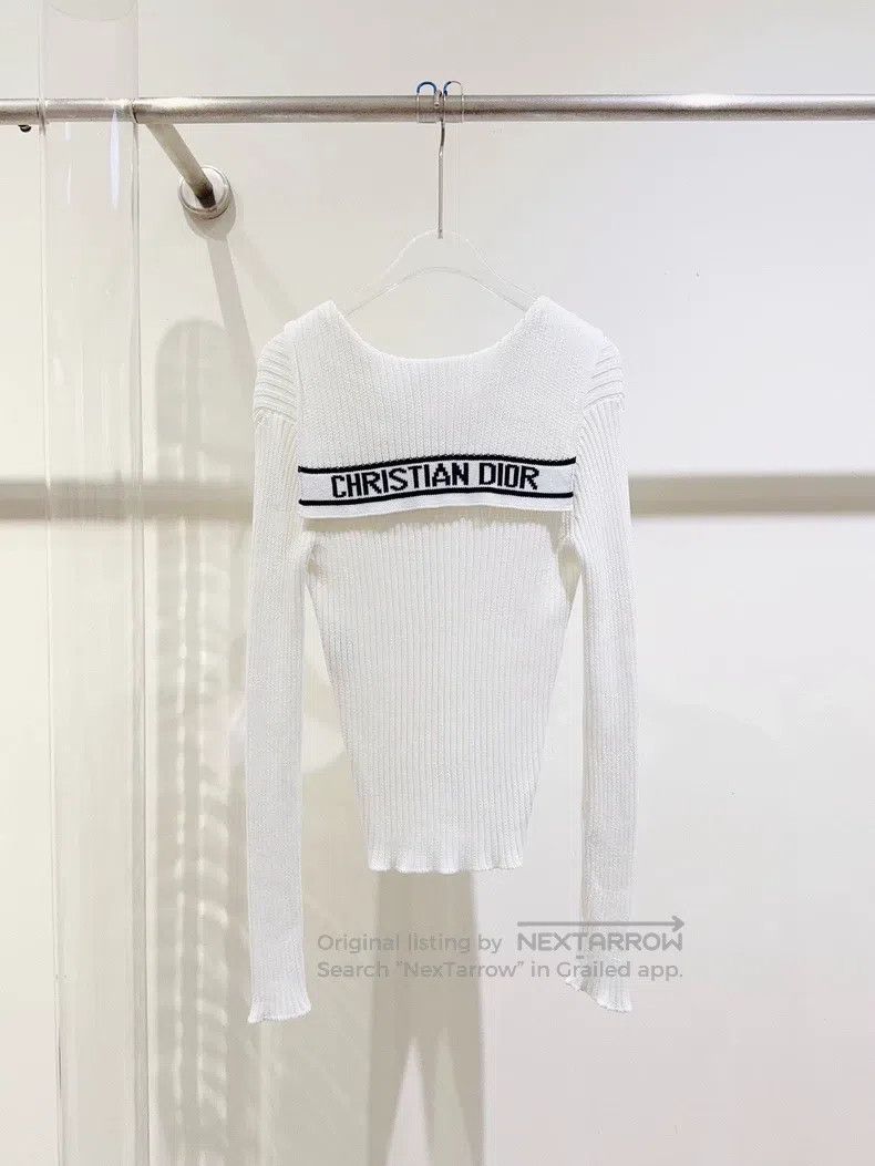 Dior Dior 24 Early Spring Navy Collar Long Sleeve Size XS / US 0-2 / IT 36-38 - 4 Thumbnail