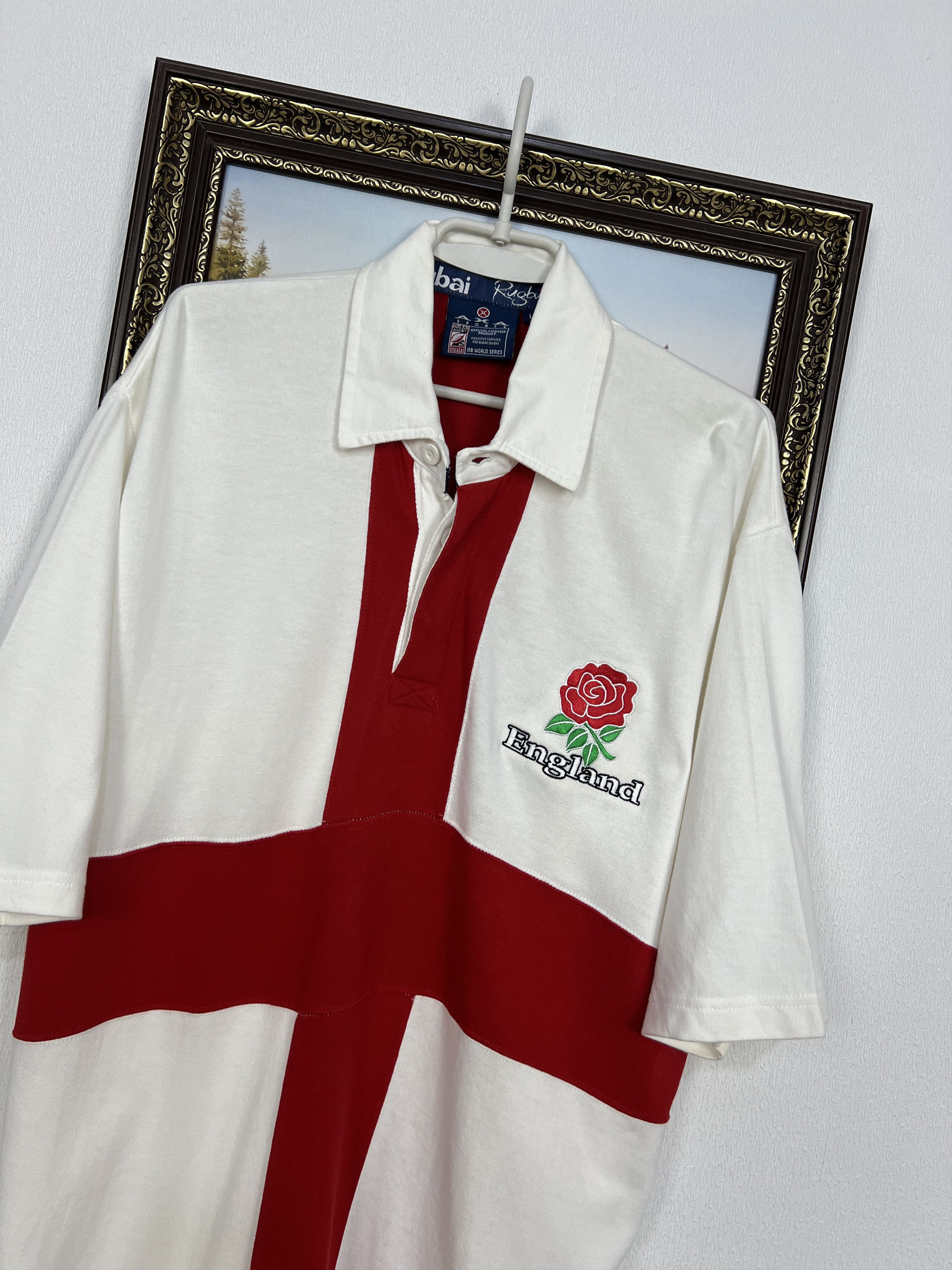 Vintage Vintage England Rugby Union Jersey National Team Shirt Size US L / EU 52-54 / 3 - 3 Thumbnail