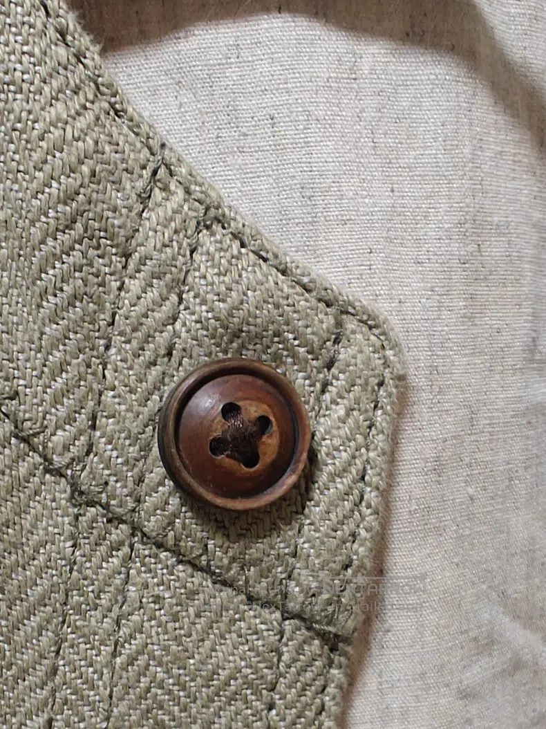 Nigel Cabourn Nigel Cabourn Linen Vest, Linen Material is Light and Brea Size US M / EU 48-50 / 2 - 2 Thumbnail