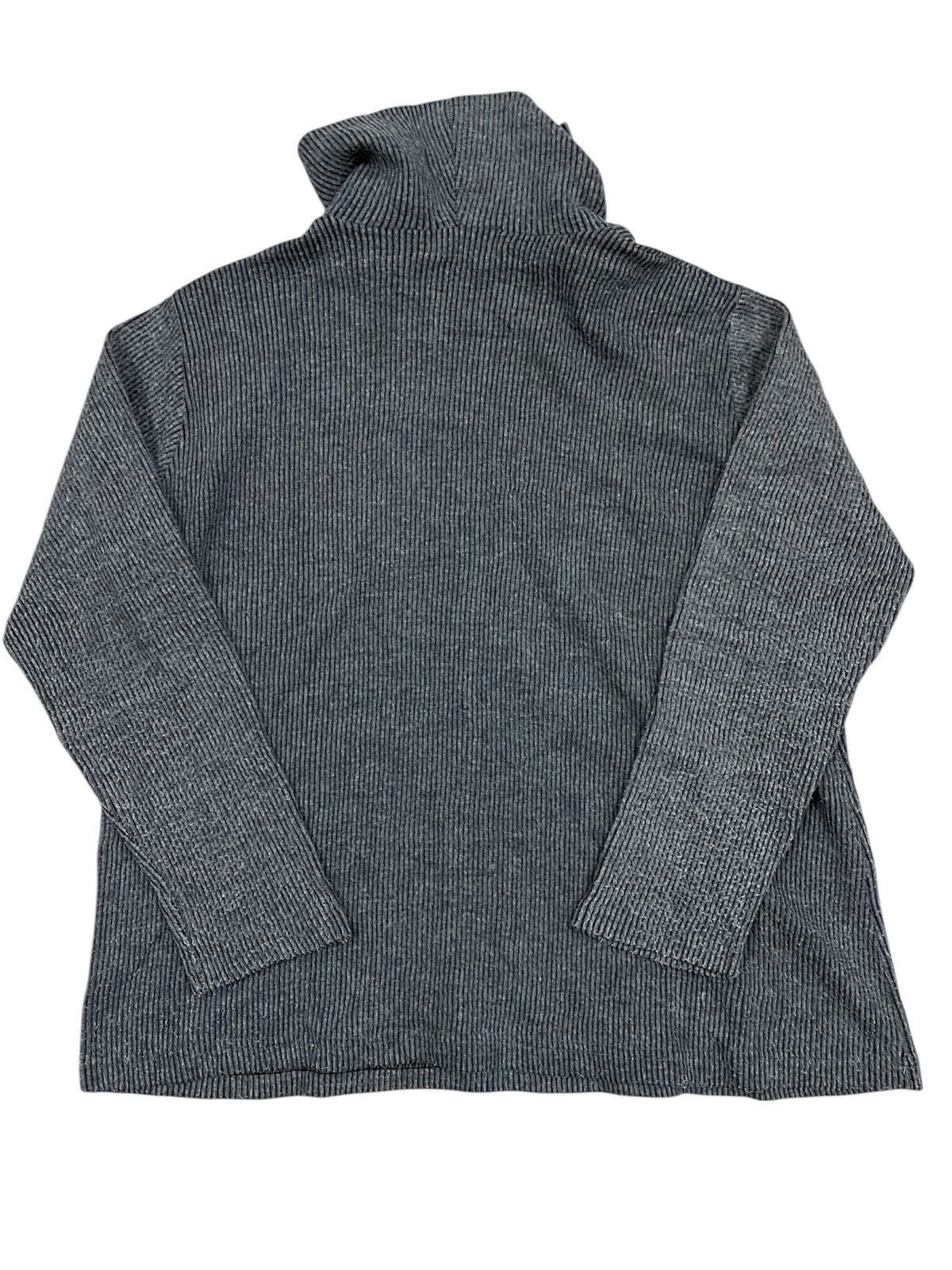 Fendi RARE 90s FENDI Knit Turtleneck Jumper Gray Logo - Made Italy Size M / US 6-8 / IT 42-44 - 2 Thumbnail