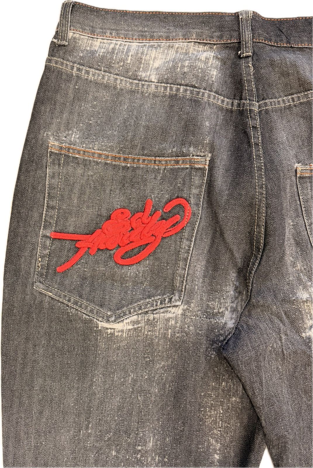 Ed Hardy Y2K Ed Hardy Embroidered Jorts Size US 38 / EU 54 - 3 Thumbnail