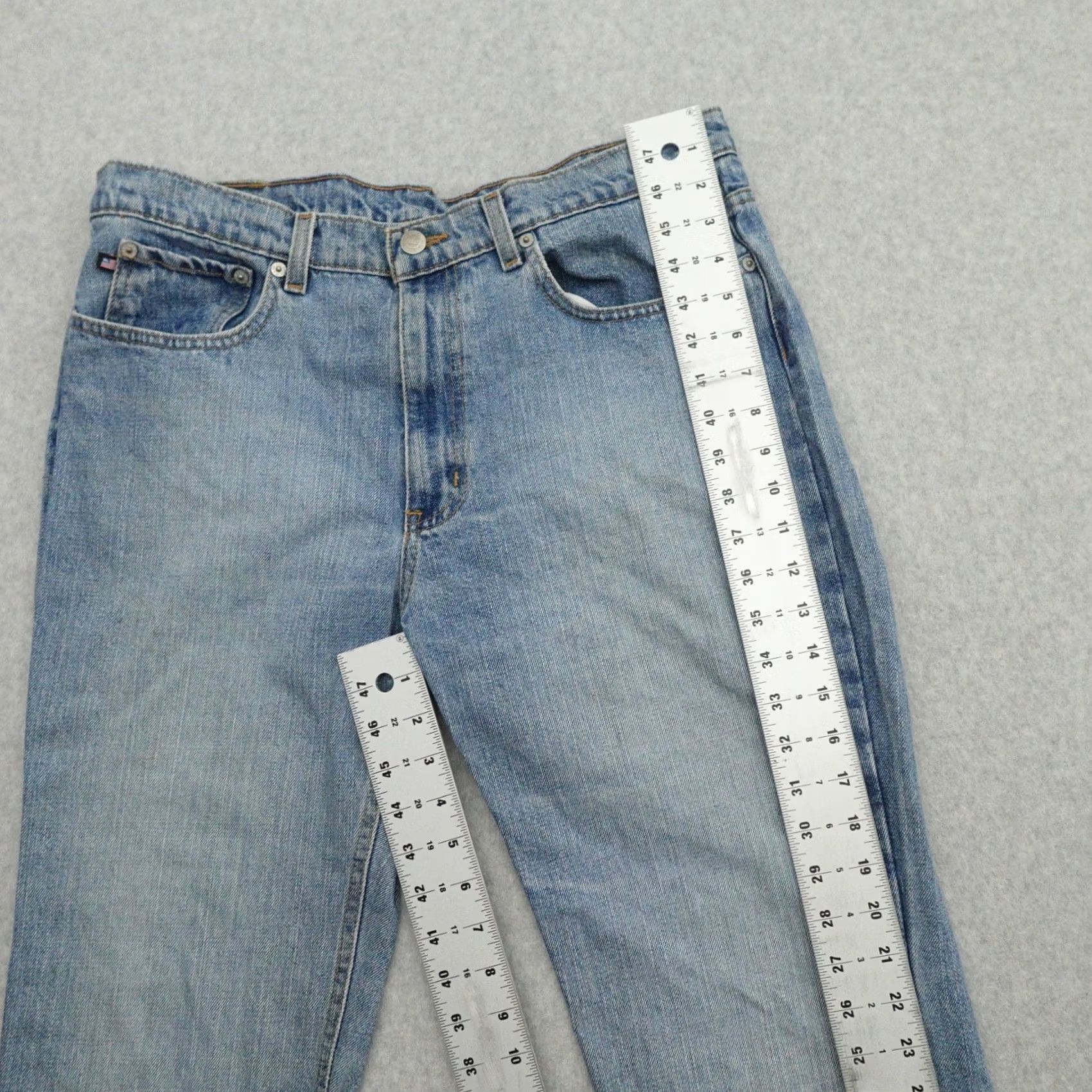 Ralph Lauren VINTAGE Ralph Lauren Jeans Womens 14 Bootcut Denim Light Blue 14 (14x28) Measurements in Pictures Womens Size 36" / US 14 / IT 50 - 5 Thumbnail