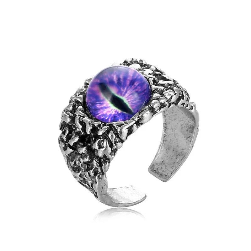 Jewelry Hip-hop Eye Dragon Ring Size ONE SIZE - 1 Thumbnail