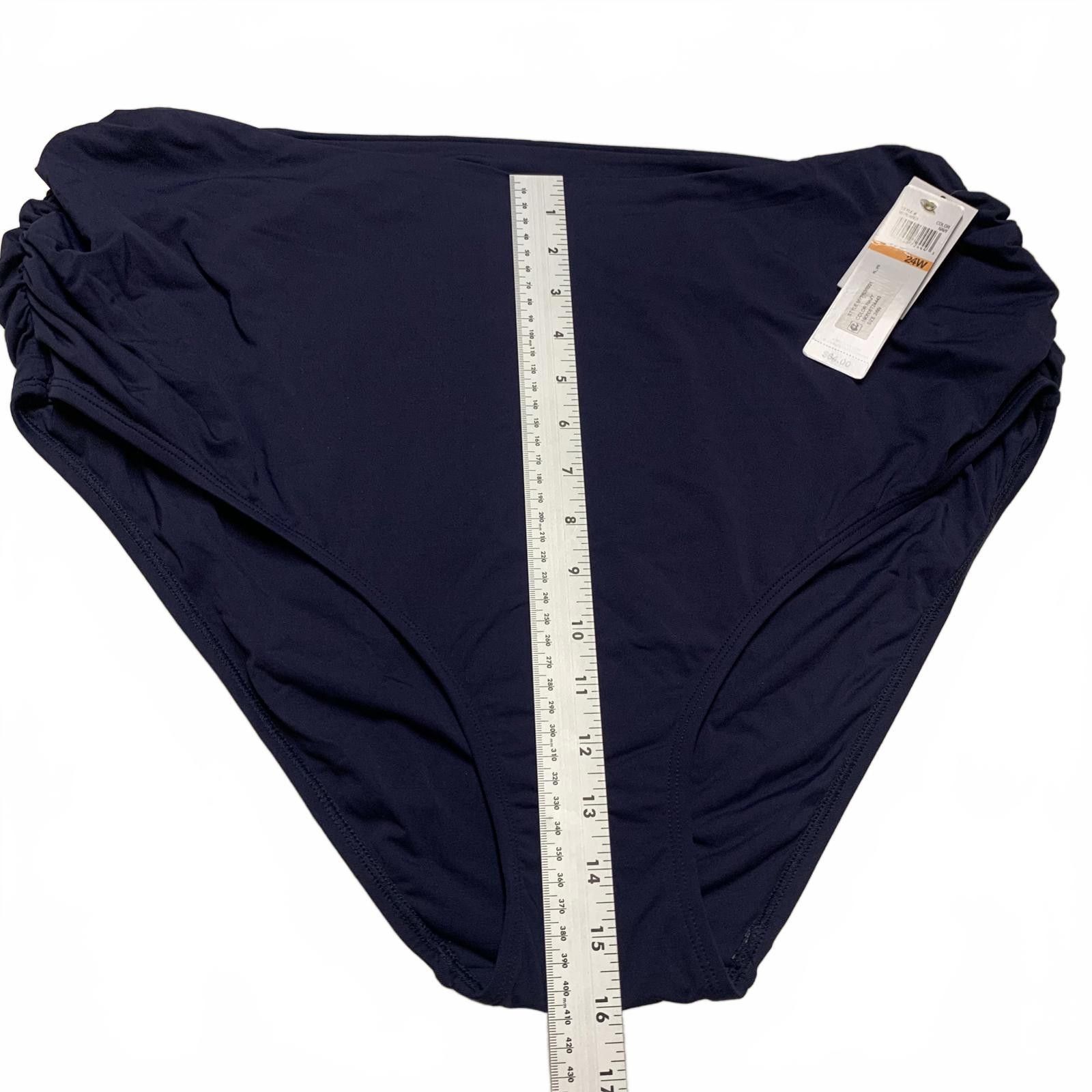 Other Anne Cole Women's Bikini Swim Bottom Plus Sz 24W Navy Blue Size ONE SIZE - 6 Thumbnail