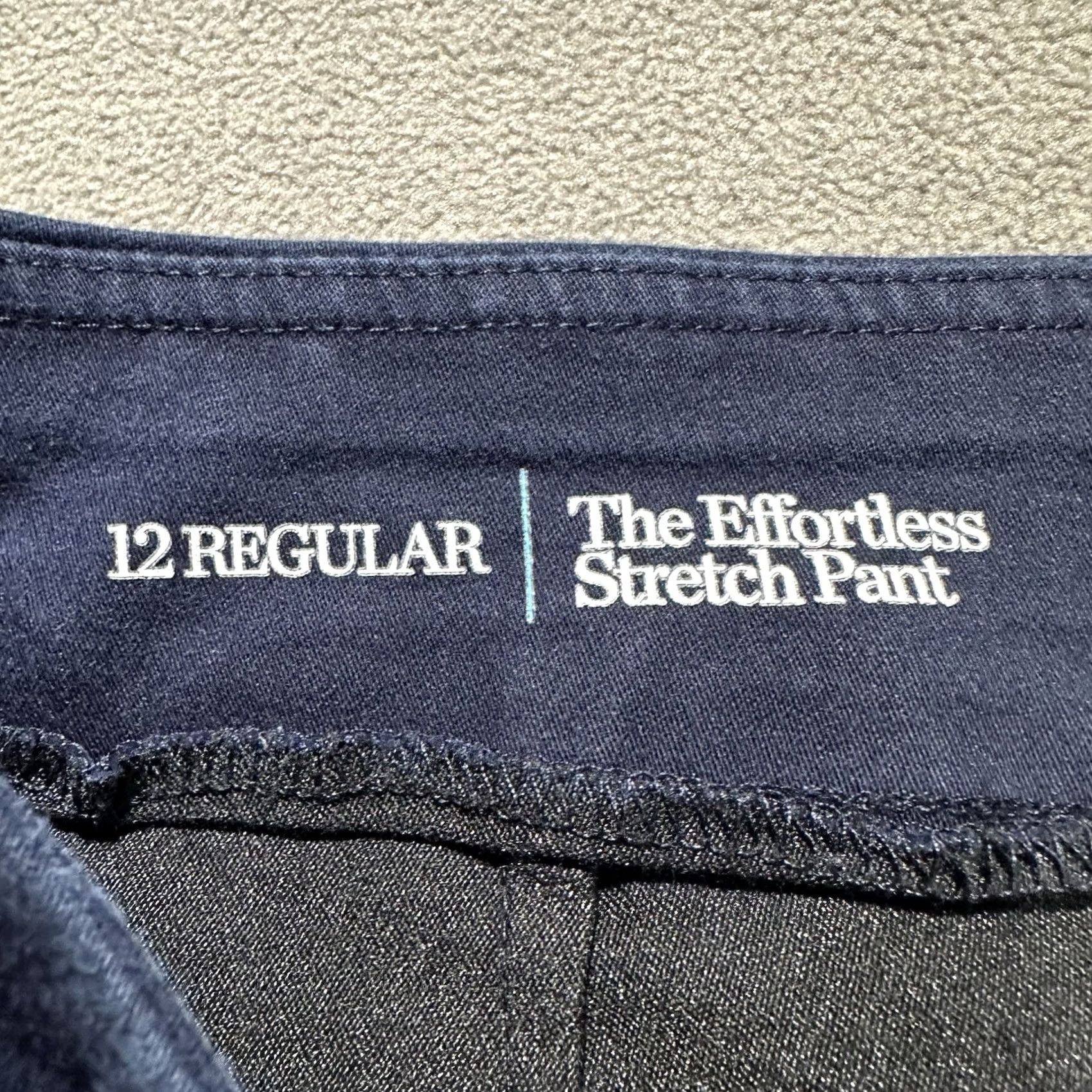 Croft & Barrow Croft & Barrow Effortless Stretch Pants Womens 12 Regular Blue Straight Mid Rise Size 34" / US 12 / IT 48 - 4 Thumbnail