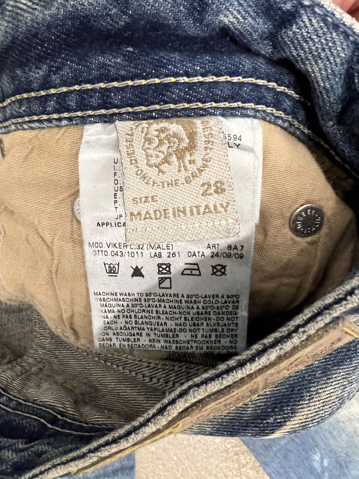 Diesel Diesel 08 Viker Denim Pants Size US 28 / EU 44 - 6 Thumbnail
