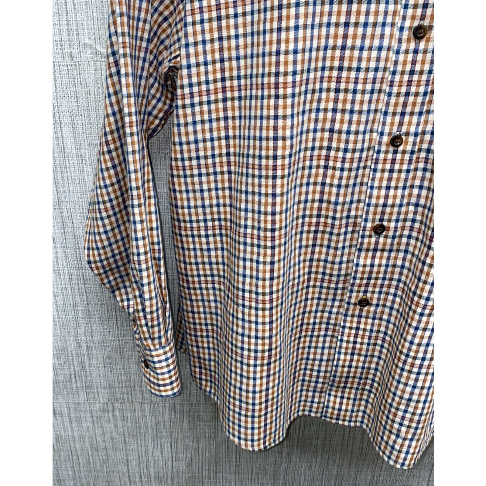 Pendleton Pendleton Mens Button-Up Shirt XL Wool Blend Multi Color Check Long Sleeve Regular Collar Front Button-Down Mens Size US XL / EU 56 / 4 - 4 Thumbnail