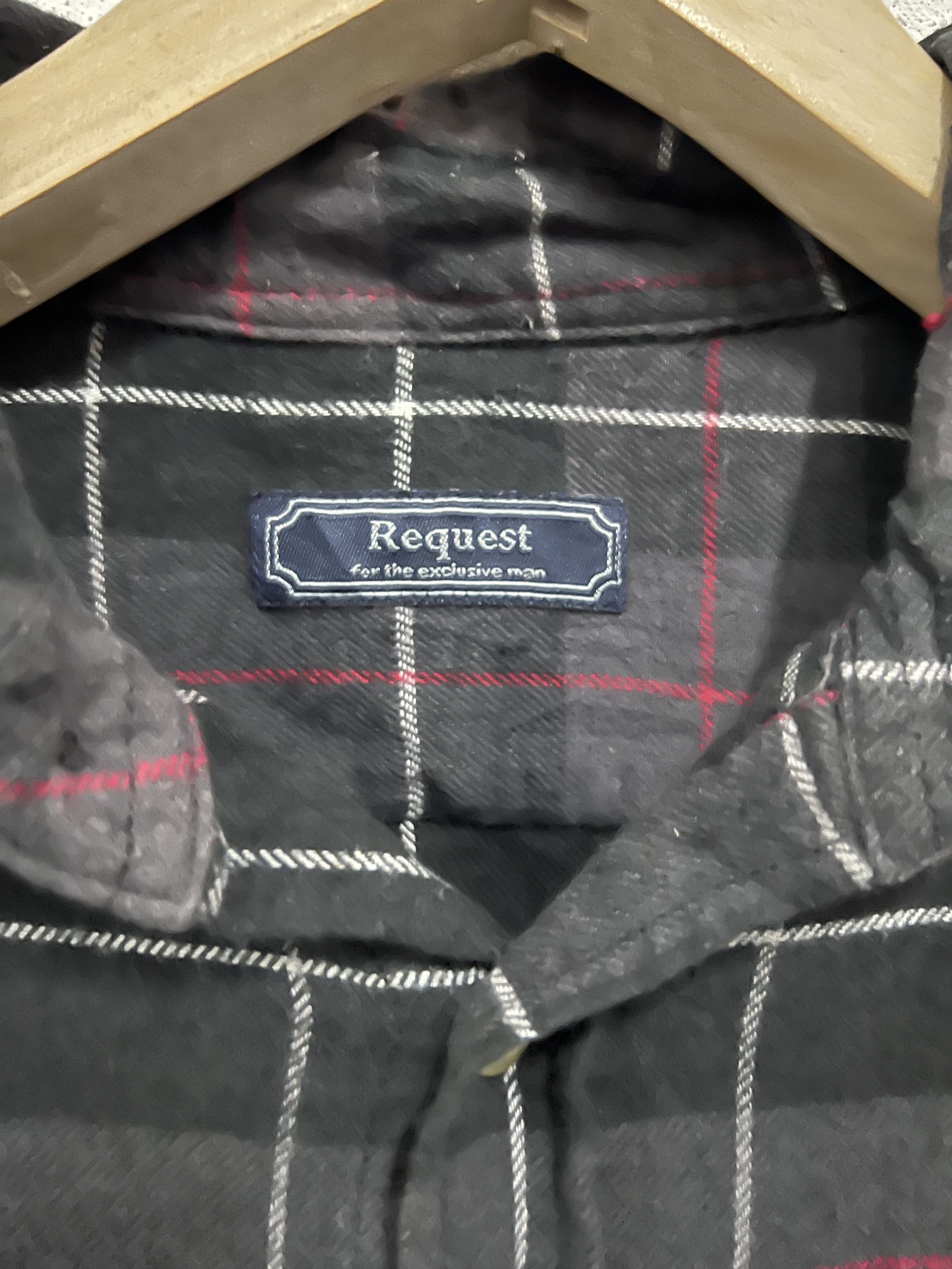 Vintage Vintage Request Plaid Tartan Flannel Shirt Size US S / EU 44-46 / 1 - 4 Thumbnail