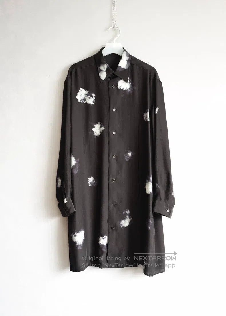 Yohji Yamamoto YOHJI YAMAMOTO Cloud Print Silk Shirt Size US M / EU 48-50 / 2 - 1 Thumbnail