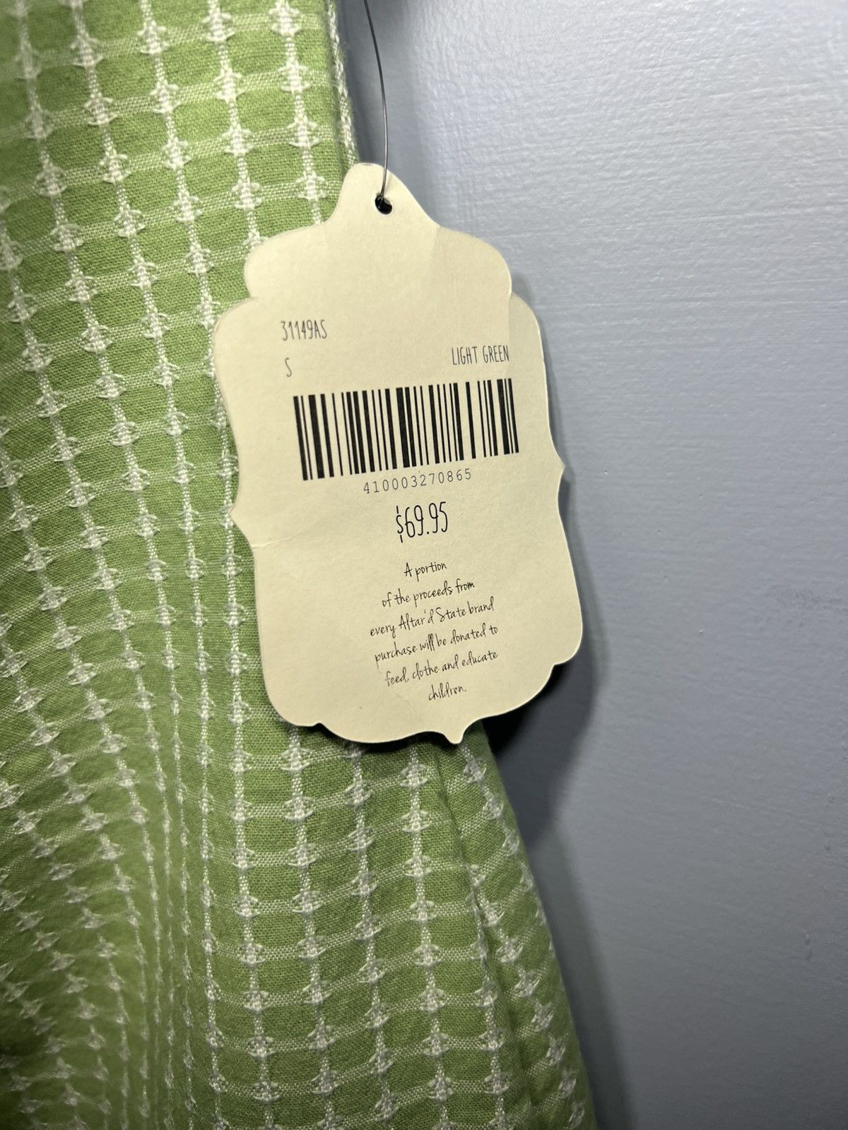 Designer × Lululemon × Other NWT Womens Altard State Light Green summer dress- size S Size S / US 4 / IT 40 - 2 Thumbnail