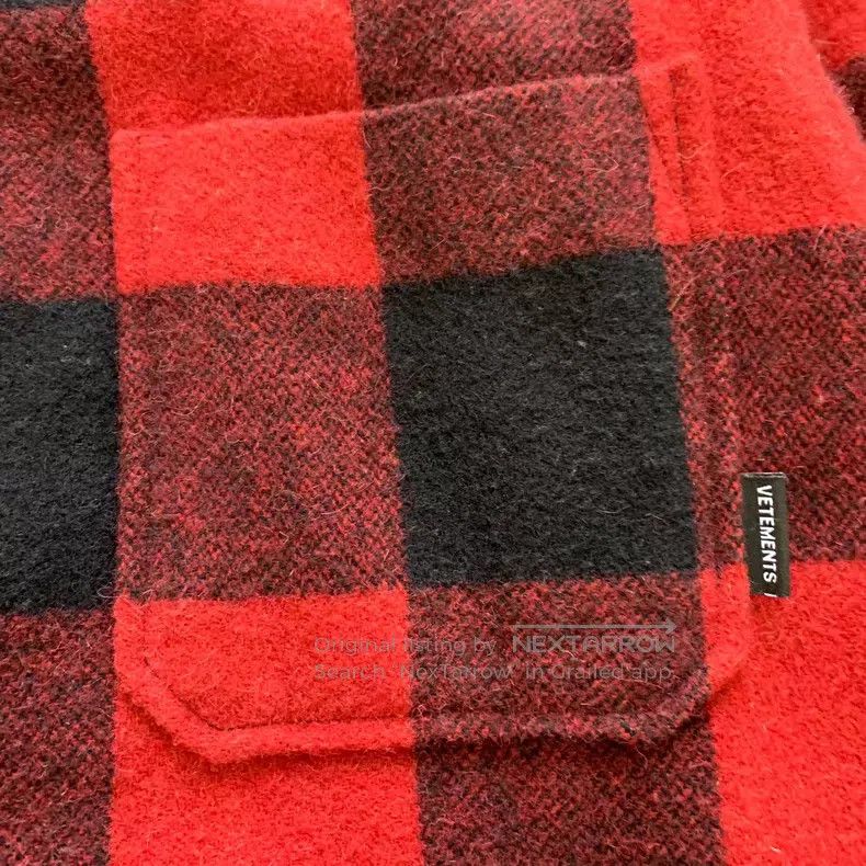 Vetements Vetements Red Plaid Flannel Coat Size US S / EU 44-46 / 1 - 6 Thumbnail