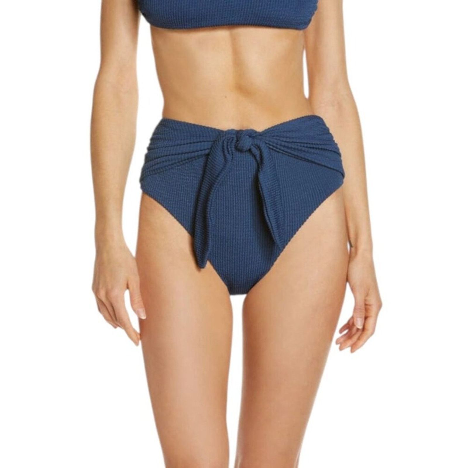 Veronica Beard VERONICA BEARD Azoia Crinkle Bikini Bottom Medium NWOT $158 Size 28" / US 6 / IT 42 - 1 Thumbnail