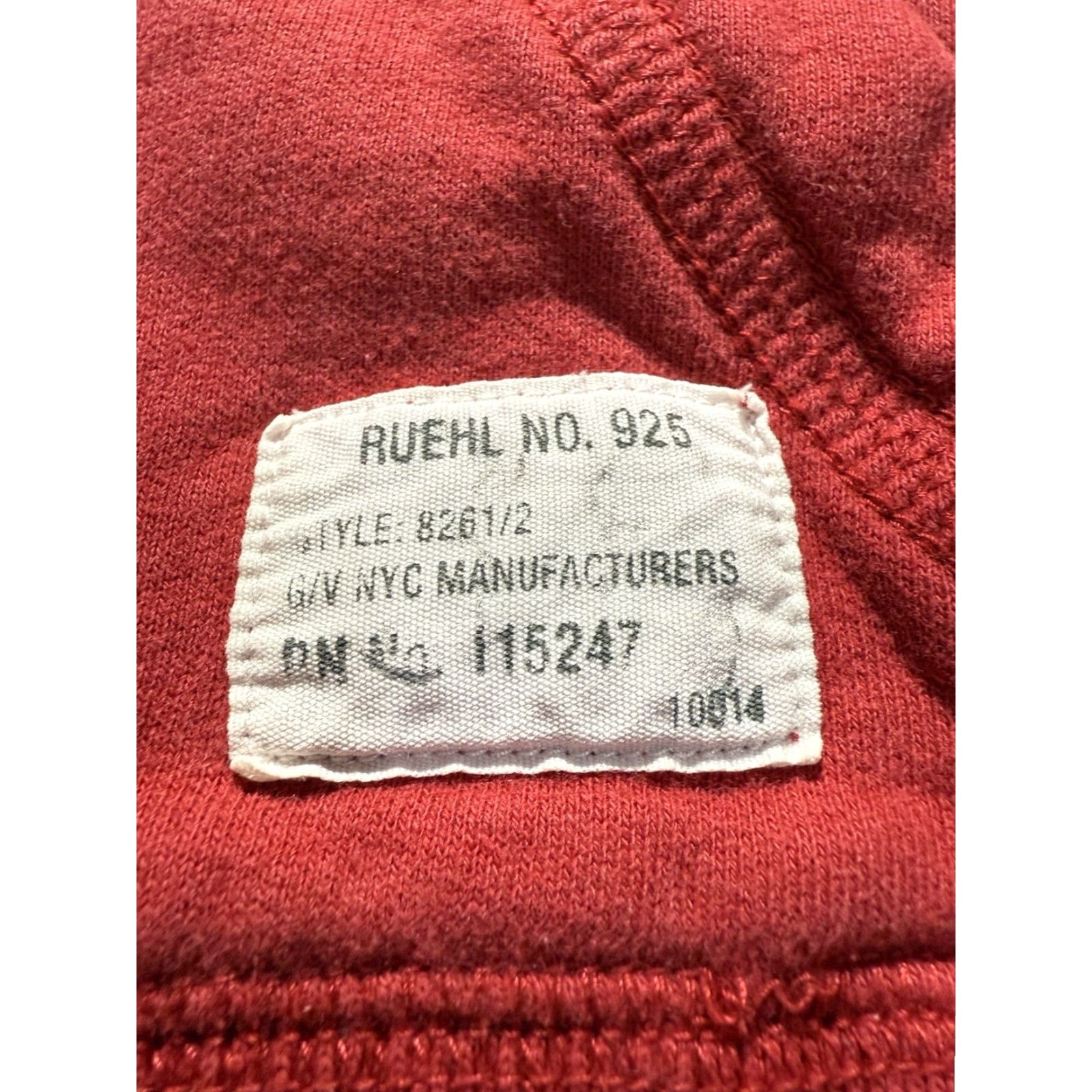 Vintage VINTAGE Ruehl Hoodie Womens Medium Red Heavyweight Fleece Drawstring Slim Pullover Patch Y2K Activewear Women Size M / US 6-8 / IT 42-44 - 4 Thumbnail