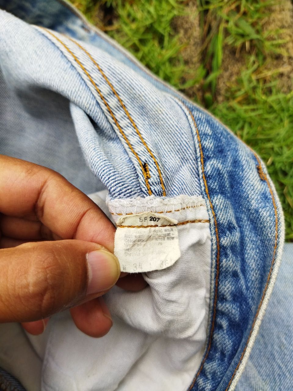 Levi's Vintage Clothing Levis Vintage 501 Redline Custom Boro Patchwork Jeans Size US 34 / EU 50 - 10 Thumbnail