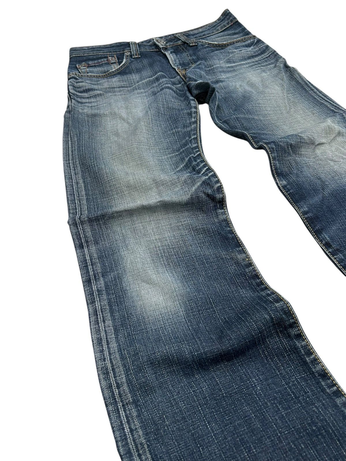 20471120 × Edwin × Japanese Brand Edwin 503 Bootcut Blue Trip Edgeline Washed Denim Size US 30 / EU 46 - 5 Thumbnail