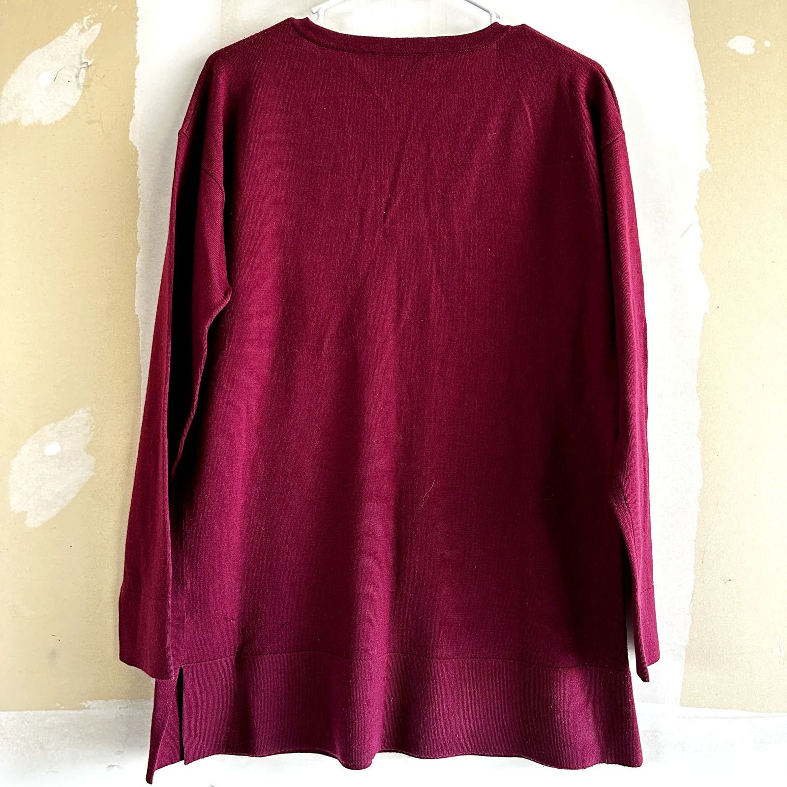 Pendleton Pendleton Merino Wool Sweater Relaxed Side Slits Burgundy S Size S / US 4 / IT 40 - 4 Thumbnail