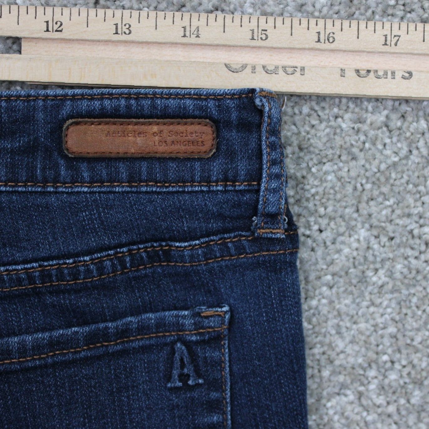 Vintage Articles of Society Jeans Women 30 Blue Cotton/Rayon/Polyester Stretch 29" Inseam Size 30" / US 8 / IT 44 - 7 Thumbnail