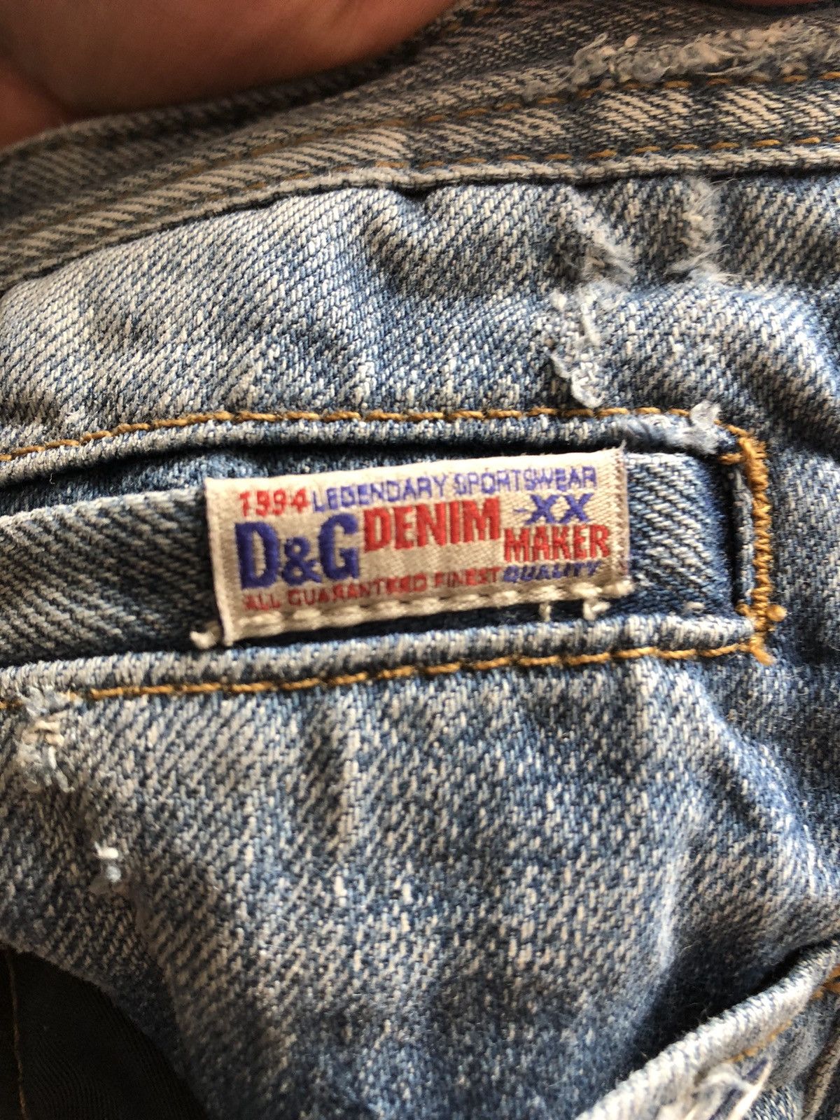 Dolce & Gabbana × Vintage DOLCE & GABBANA VINTAGE LIGHT DENIM JEANS Size US 32 / EU 48 - 7 Thumbnail