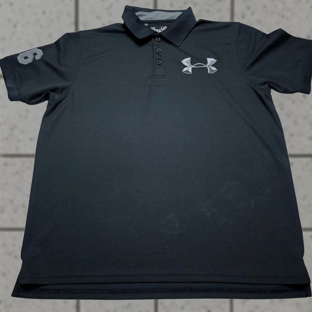 Under Armour Under Armour Black Heatgear Polo Golf Performance Shirt Men's L Regular Size US L / EU 52-54 / 3 - 1 Thumbnail