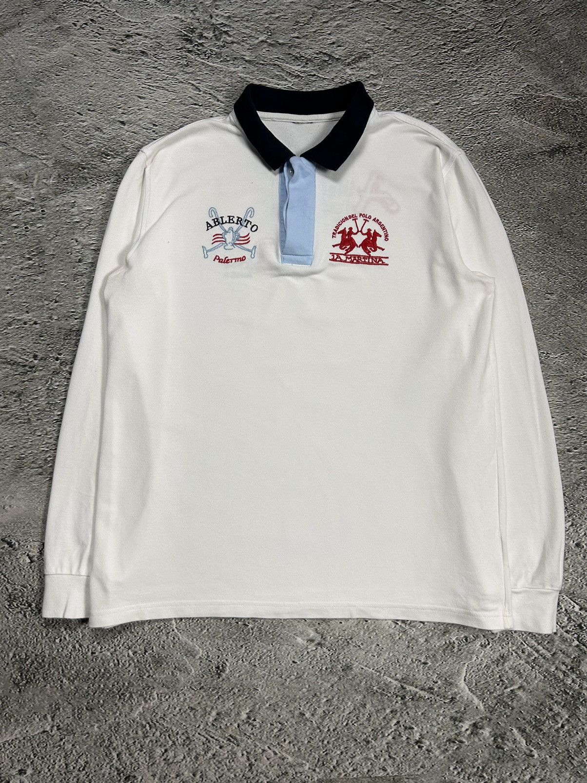 La Martina La Martina longsleeve Polo T-shirt White Argentina Palermo Size US M / EU 48-50 / 2 - 1 Thumbnail